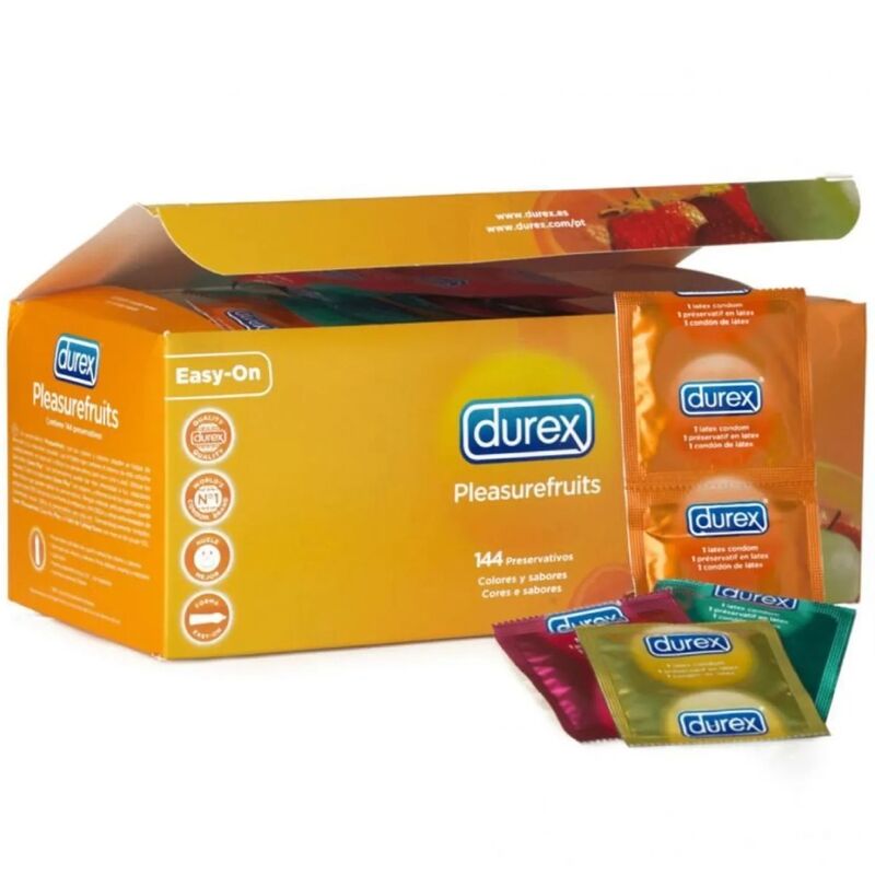 Durex Pleasure Fruits — Préservatifs, 144 unités