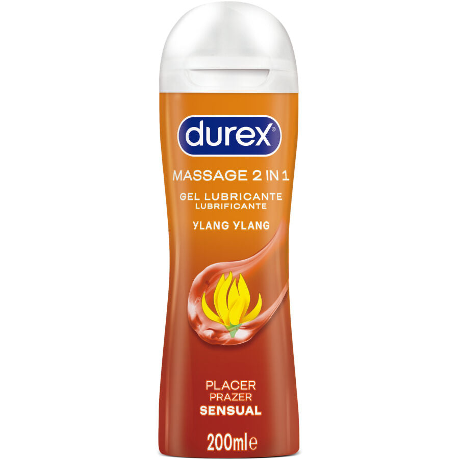 Durex Play – Gel da massaggio e lubrificante all’ylang-ylang, 200 ml