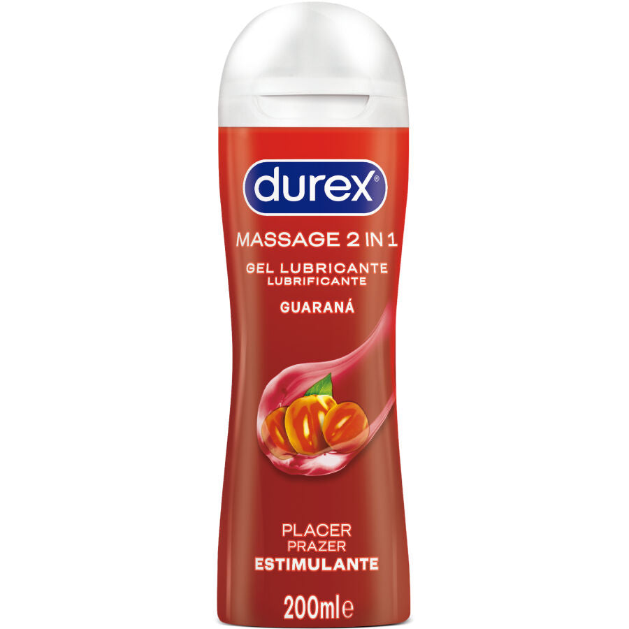 Durex Play – Gel da massaggio e lubrificante al guaranà, 200 ml