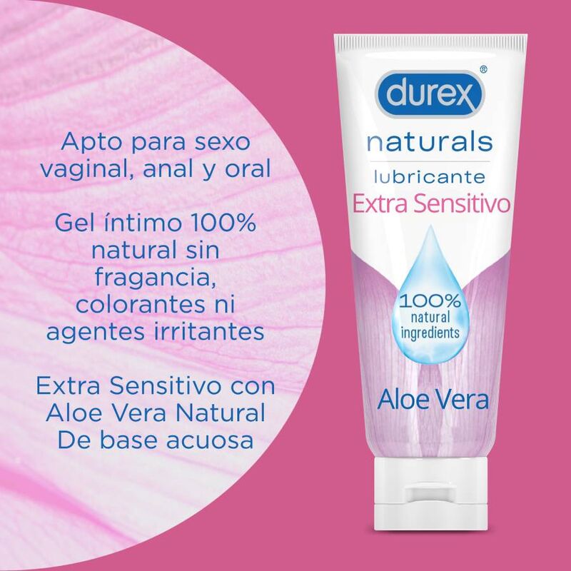 Durex Naturals – Lubricante extra sensible natural de 100 ml