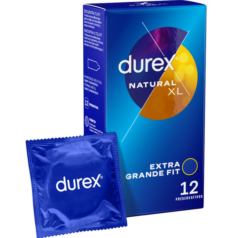 Durex Natural XL — Préservatifs, 12 unités