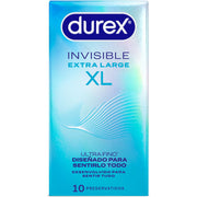 Durex Invisible XL – Preservativos XL ultrafinos, 10 unidades