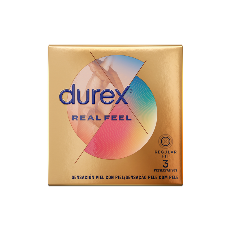 Durex Real Feel — Préservatifs, 3 unités