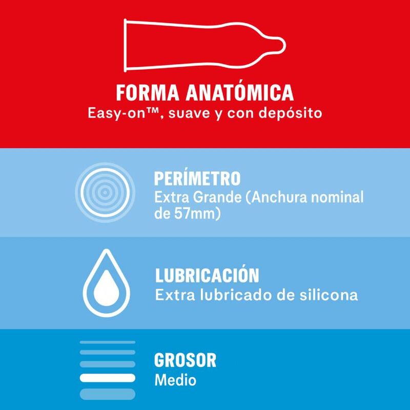 Durex Sensitivo XL – Preservativos XL finos, 10 unidades