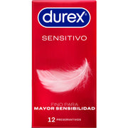 Durex Sensitivo Suave – Preservativos finos, 12 unidades