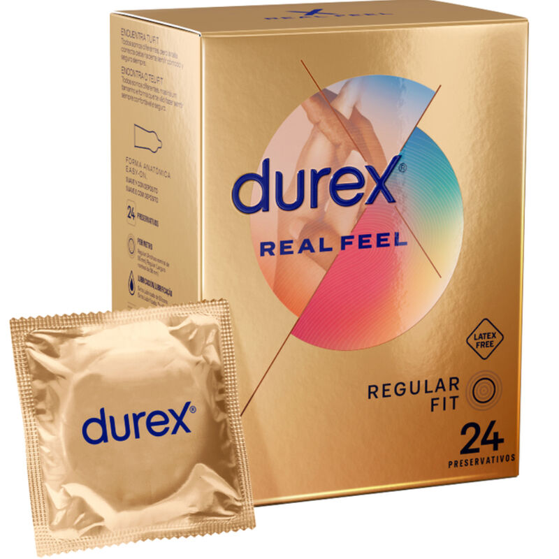 Durex Real Feel — Préservatifs, 24 unités