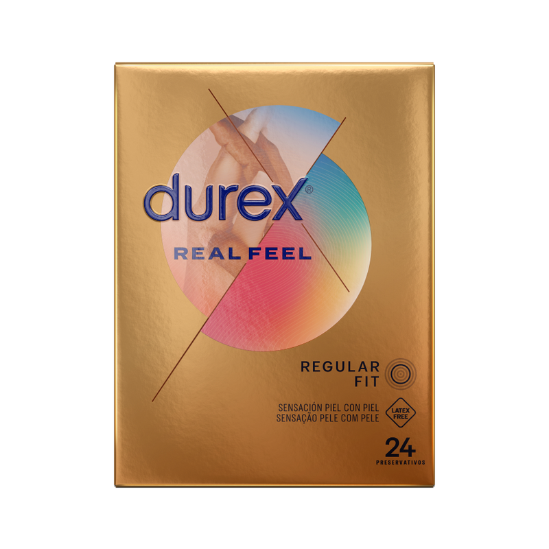 Durex Real Feel — Préservatifs, 24 unités