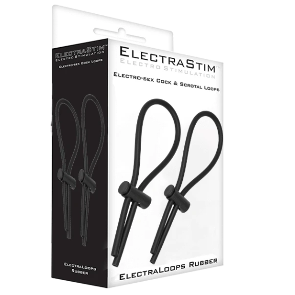 ElectraStim — Caoutchouc adj. boucles de bite et scrotales