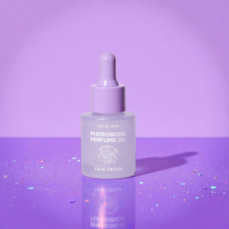 Flakon Lilac Dream auf violettem Glitzergrund