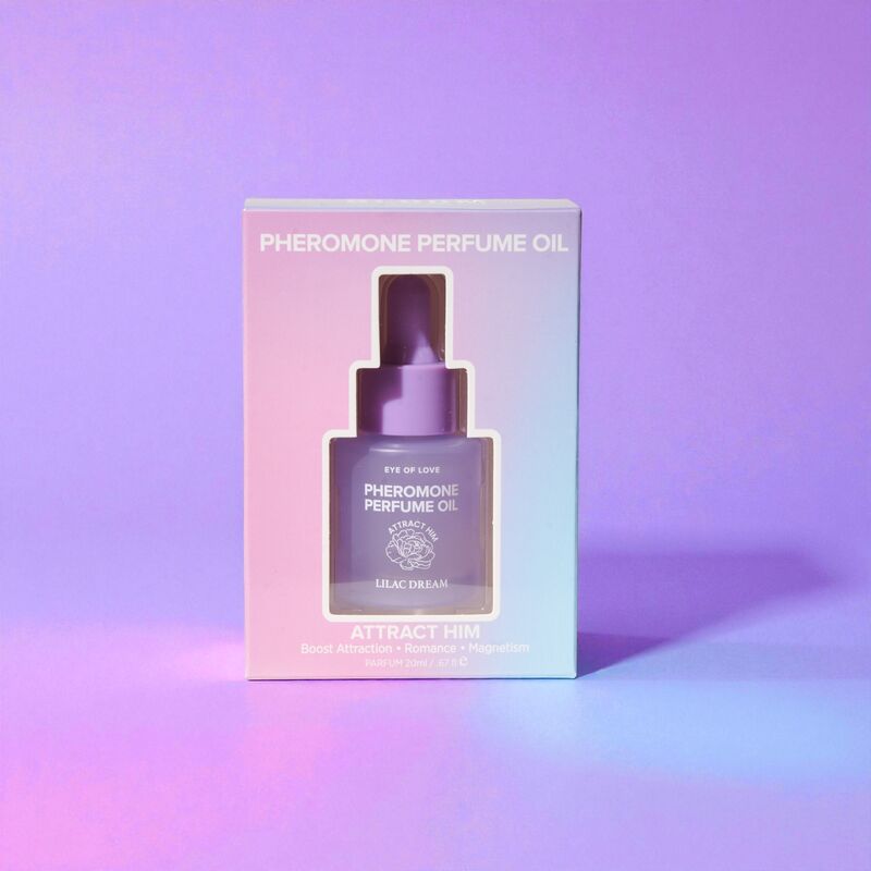 Schachtel Lilac Dream vor violettem Farbverlauf