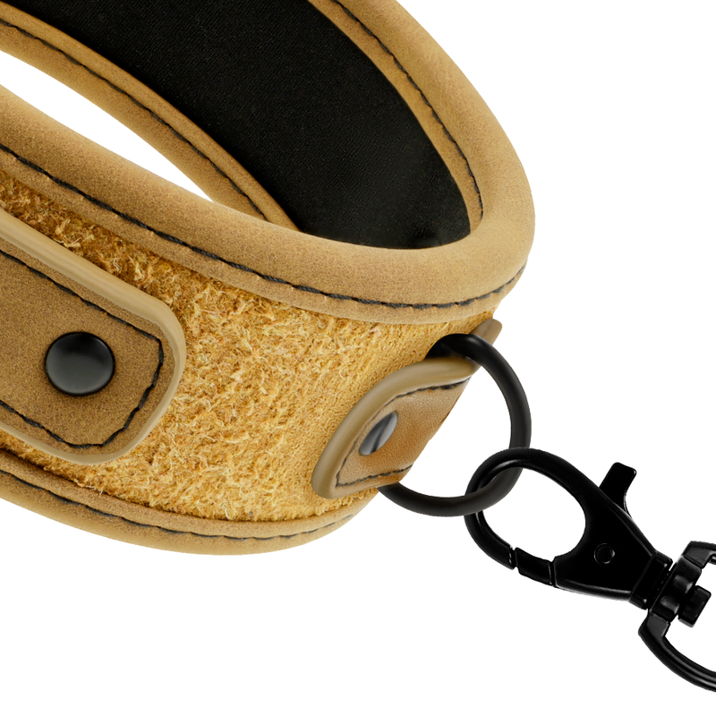 Fetish Submissive Origen, collare con catena e fodera in neoprene