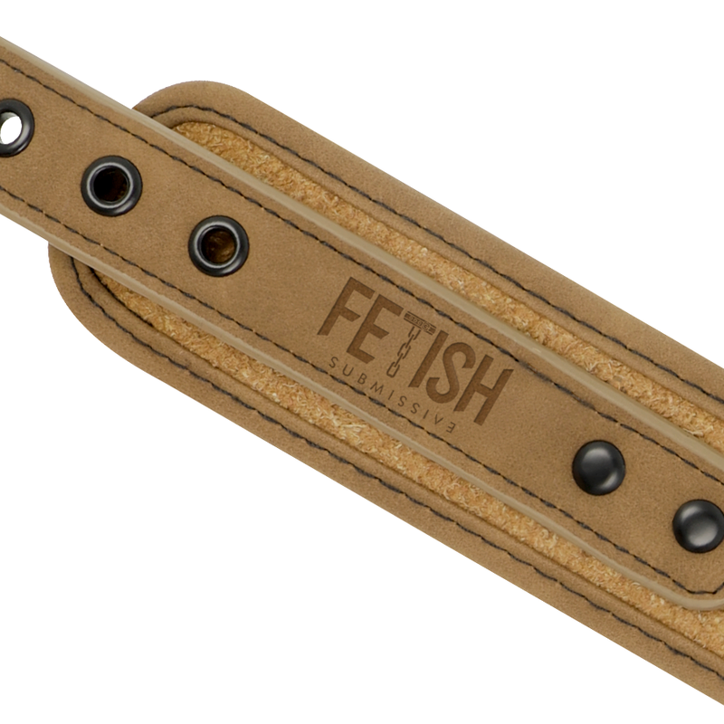 Fetish Submissive Origen, collare con catena e fodera in neoprene