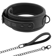 Fetish Submissive — Collier chaîne doublure en noprène