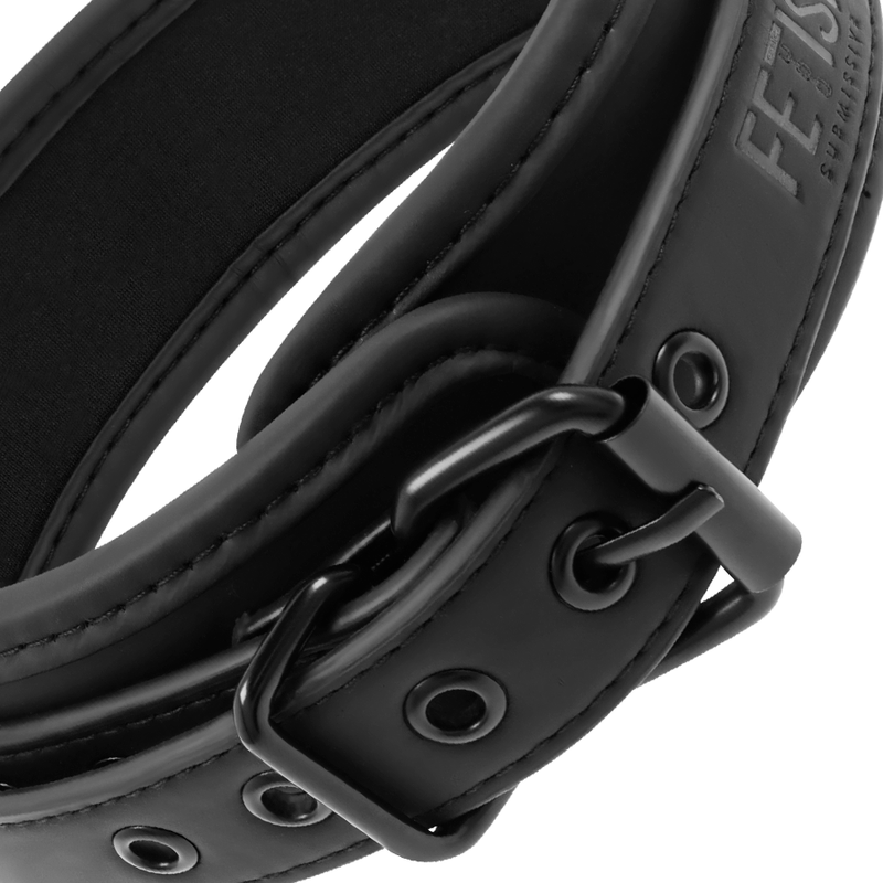 Fetish Submissive — Collier chaîne doublure en noprène