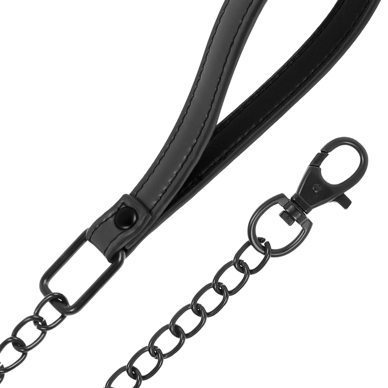 Fetish Submissive — Collier chaîne doublure en noprène