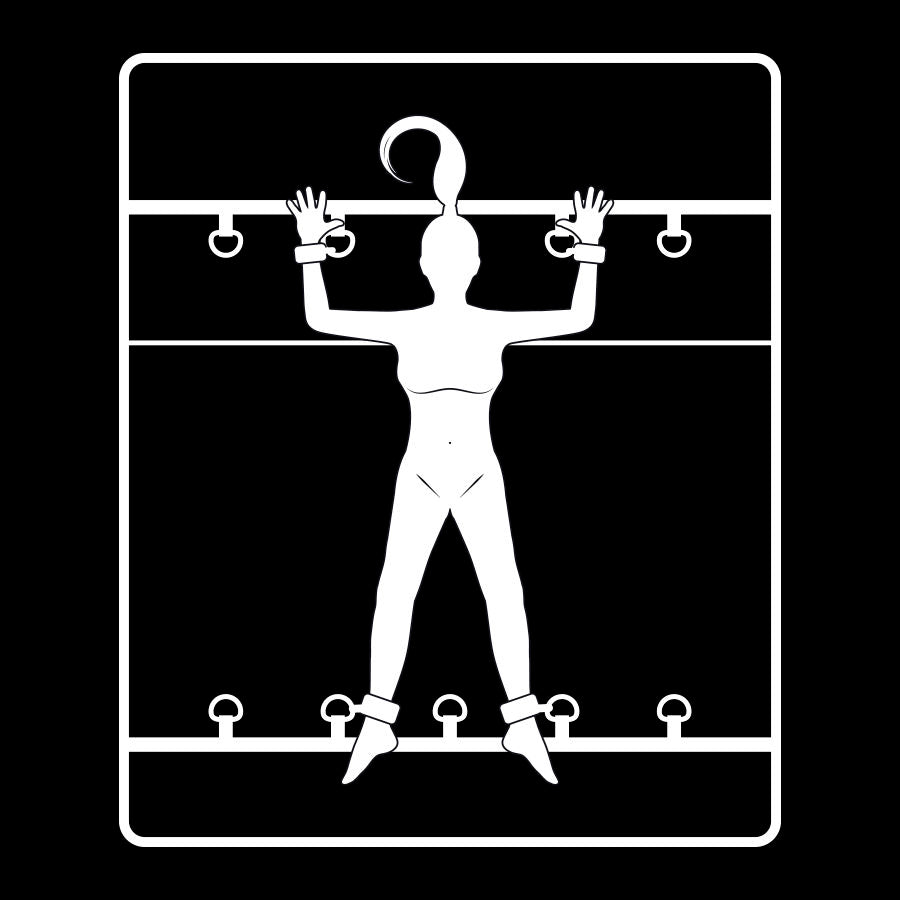 Fetish Submissive — Ensemble de liens de lit de luxe avec doublure en noprène