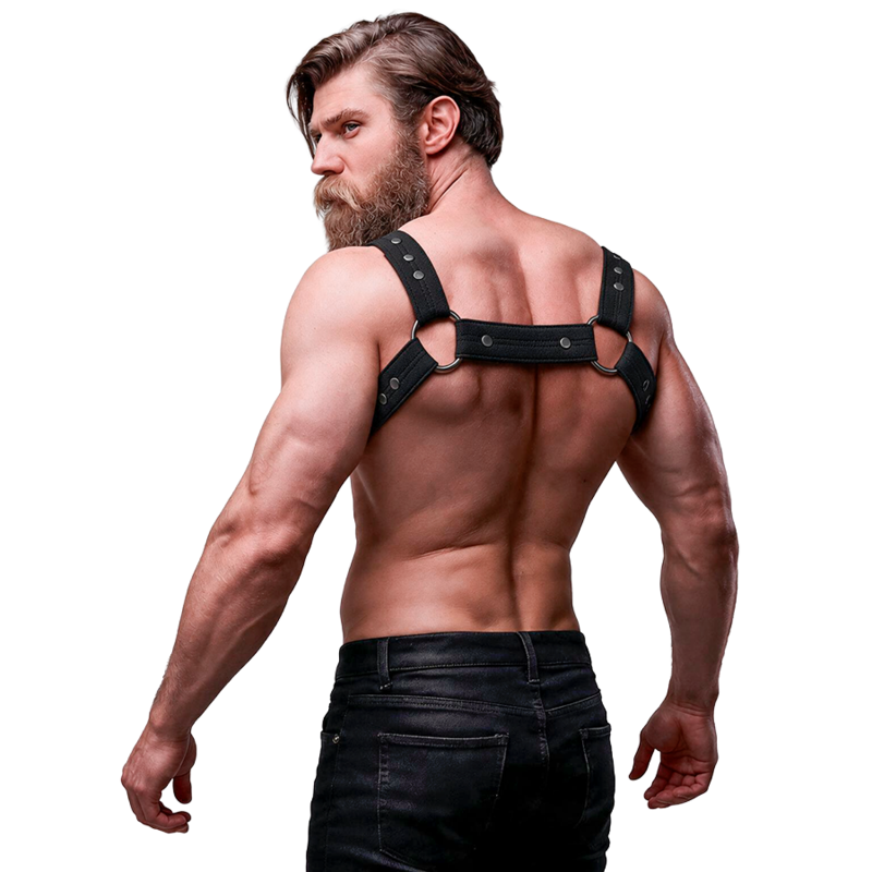Fetish Submissive — Harnais à boutons-pression