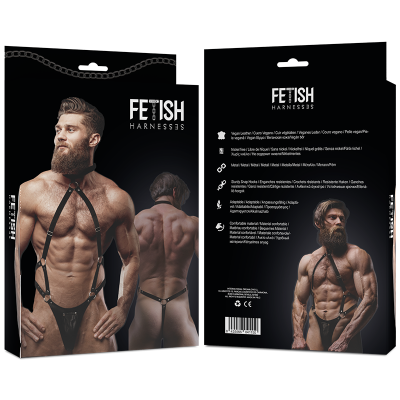 Fetish Submissive – Imbracatura con jockstrap integrato, intimo uomo
