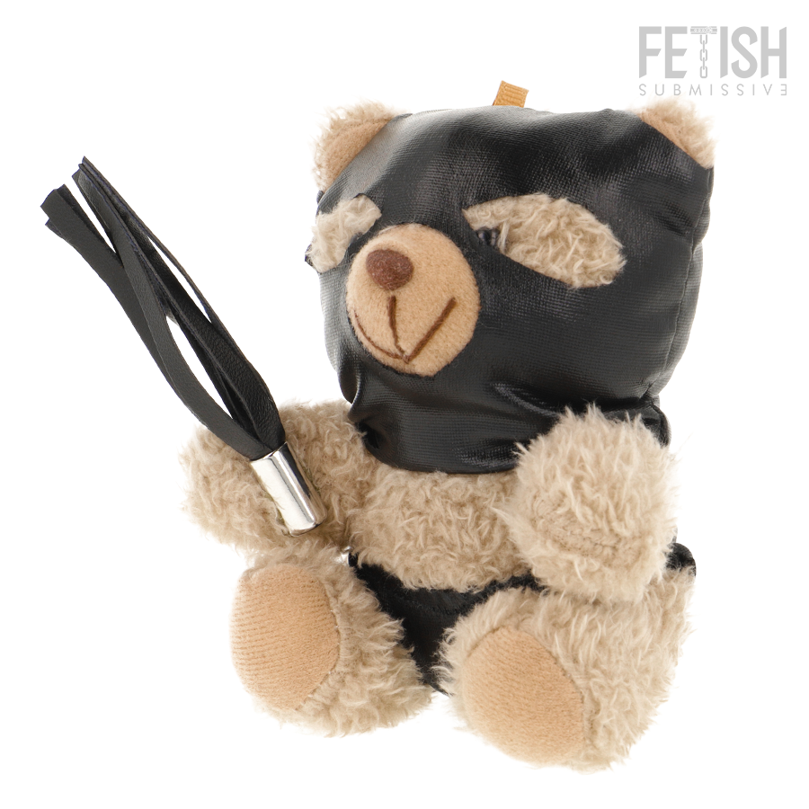 Fetish Submissive Luno – Sammel-Teddybär mit Maske und Flogger, Modell 7