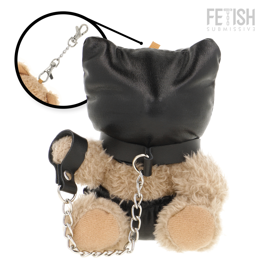 Fetish Submissive Momo – Sammel-Teddybär mit Kopfhaube, Modell 8