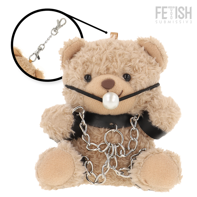 Fetish Submissive Fozzie – Oso de peluche con mordaza, modelo 3