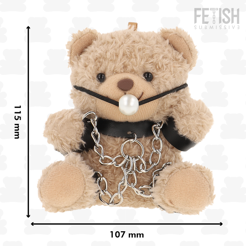 Fetish Submissive Fozzie – Oso de peluche con mordaza, modelo 3