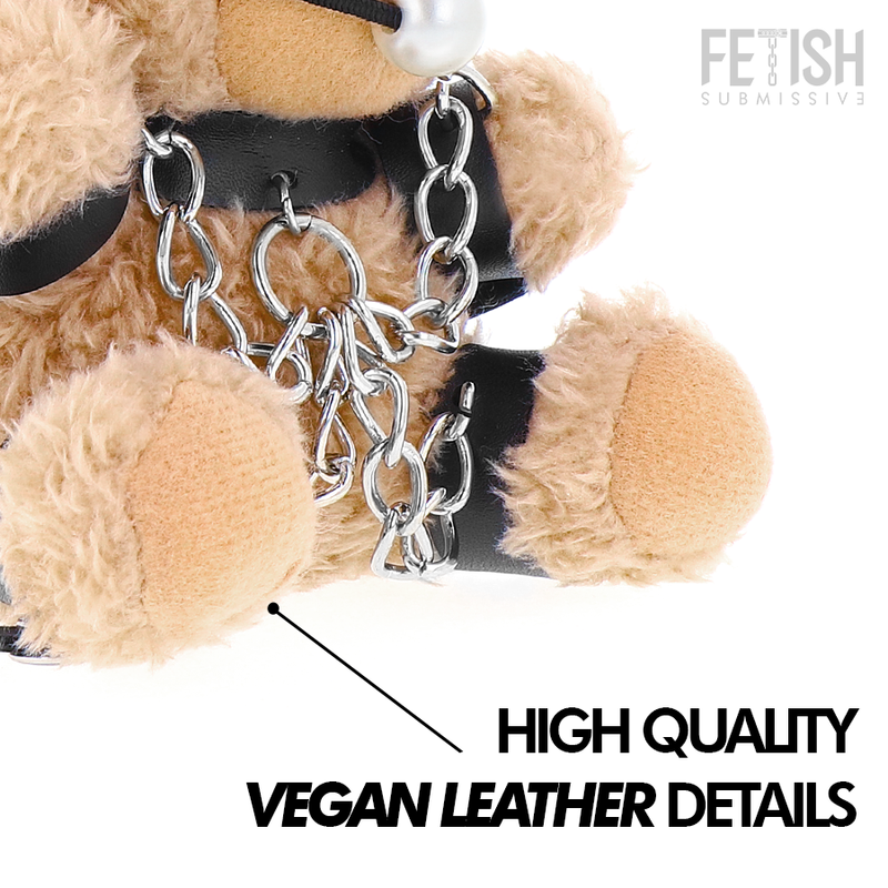 Fetish Submissive Fozzie – Oso de peluche con mordaza, modelo 3