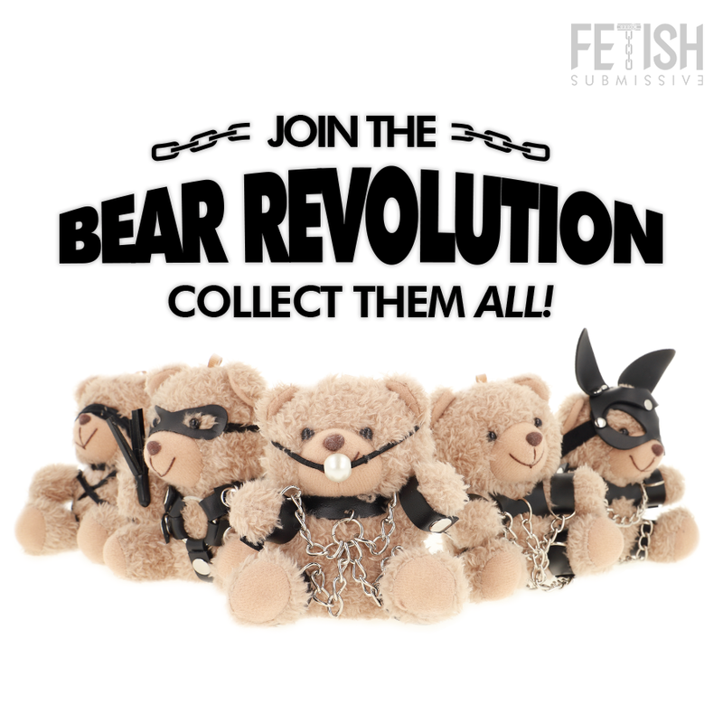 Fetish Submissive Fozzie – Oso de peluche con mordaza, modelo 3