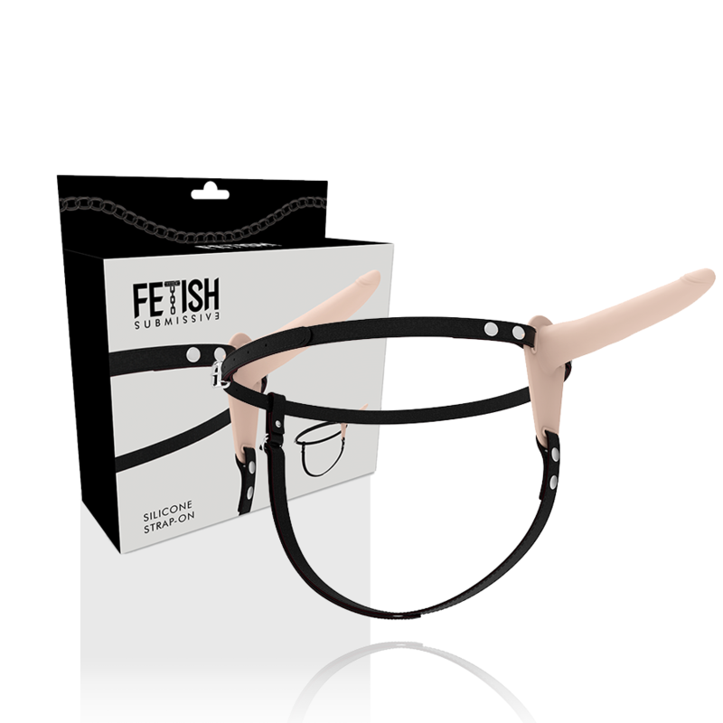 Fetish Submissive – Strap-on aus Silikon, hautfarben, 15 cm