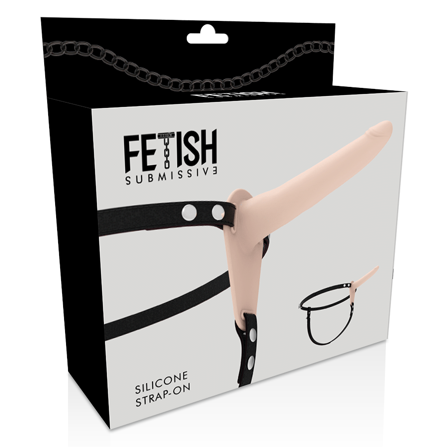Fetish Submissive – Strap-on aus Silikon, hautfarben, 15 cm