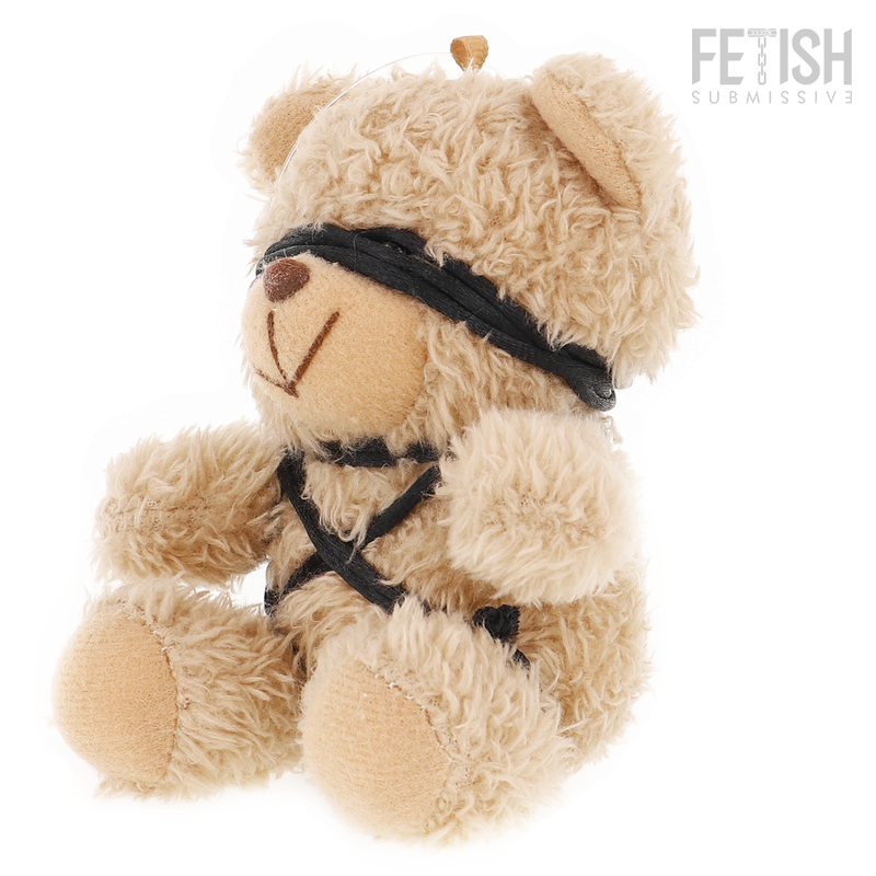 Fetish Submissive Winnie – Oso de peluche con venda y cuerdas, modelo 6