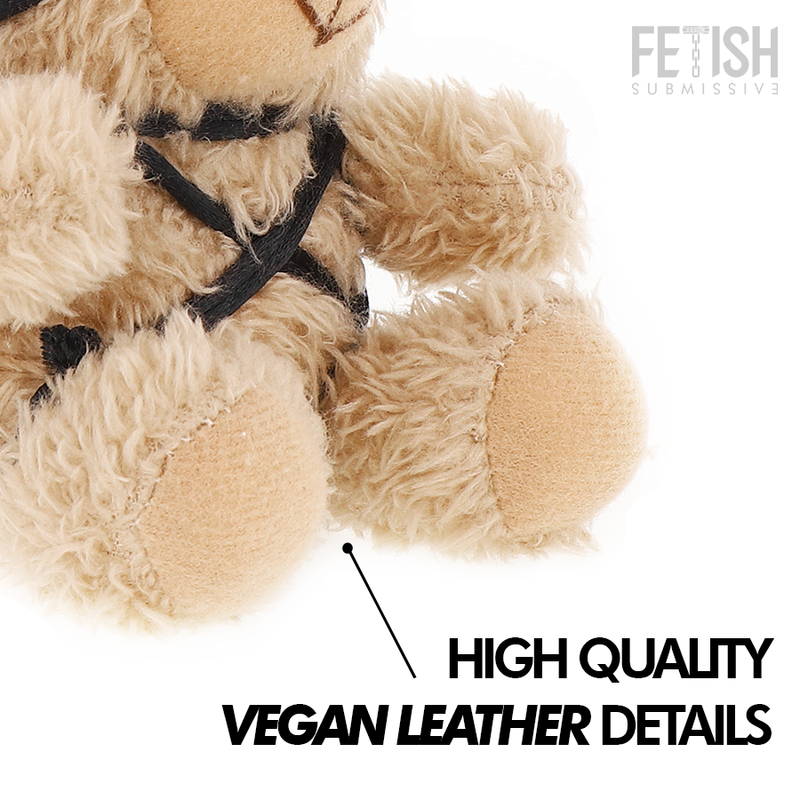 Fetish Submissive Winnie – Oso de peluche con venda y cuerdas, modelo 6