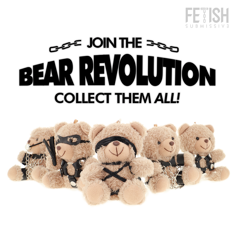 Fetish Submissive Winnie – Oso de peluche con venda y cuerdas, modelo 6