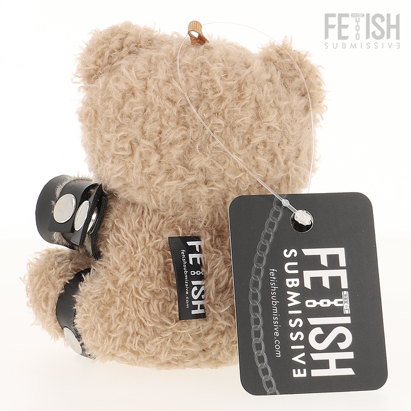 Fetish Submissive Yogi – Oso de peluche con arnés y esposas, modelo 1