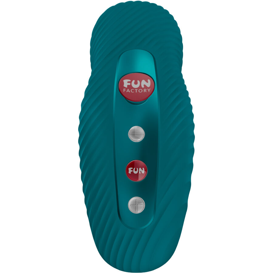 FUN FACTORY Laya III – Vibrador de clítoris con golpecitos rítmicos – Verde botella
