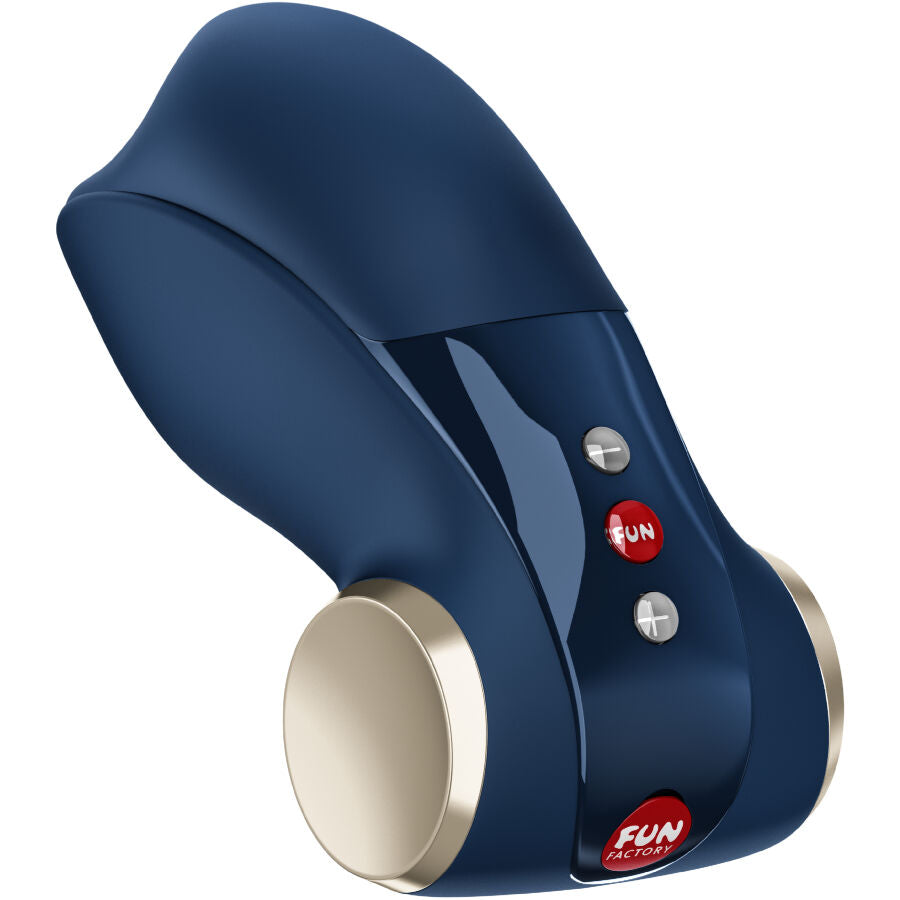 FUN FACTORY Cobra Libre II – Masturbador vibrador para el glande – Azul noche