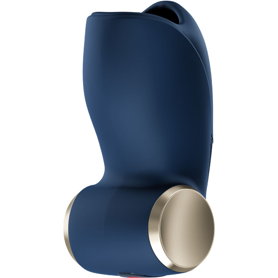 FUN FACTORY Cobra Libre II – Masturbador vibrador para el glande – Azul noche