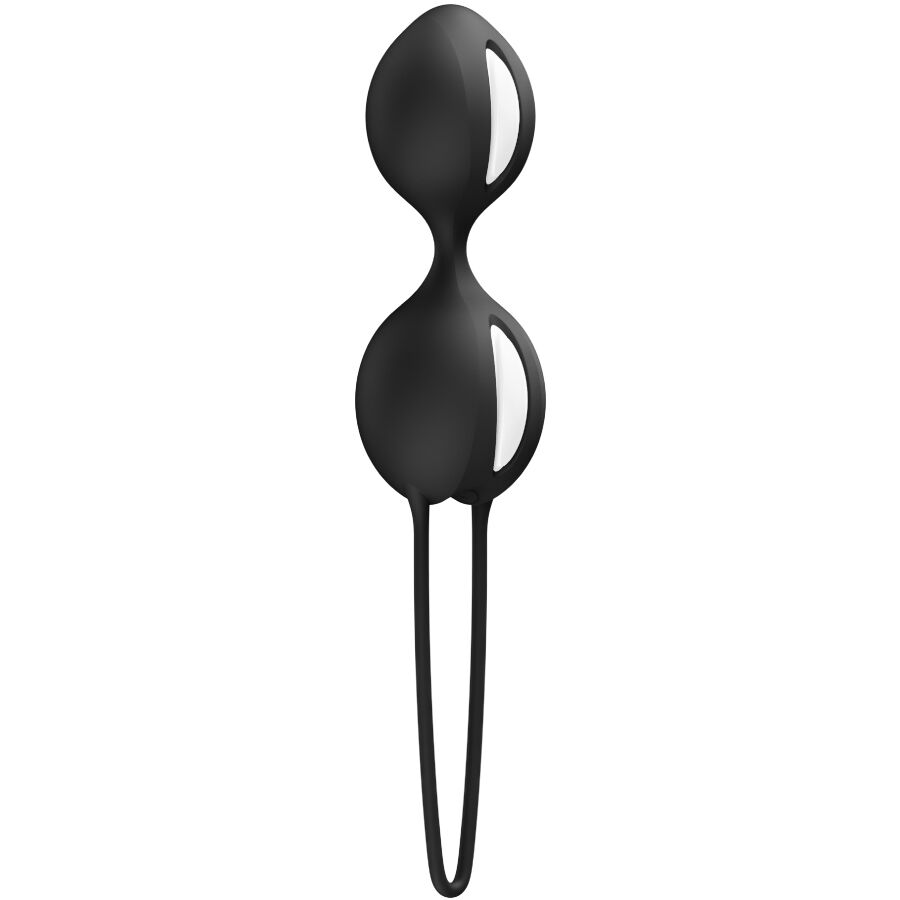 FUN FACTORY Smartballs Duo — Boules de geisha en silicone, 73 g — Noir