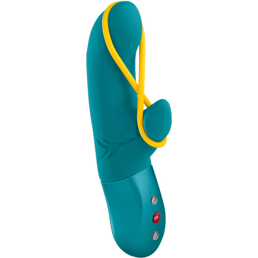 FUN FACTORY Amorino – Rabbit-Vibrator mit abnehmbarem Band – Aquamarine