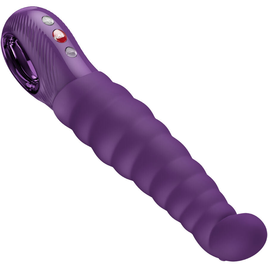 FUN FACTORY Patchy Paul – Vibratore punto G con rilievi, ricaricabile – Viola scuro