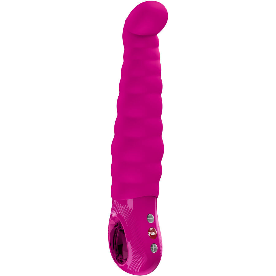 FUN FACTORY Patchy Paul – Vibratore punto G con rilievi, ricaricabile – Magenta