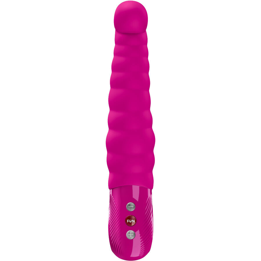 FUN FACTORY Patchy Paul – Vibratore punto G con rilievi, ricaricabile – Magenta