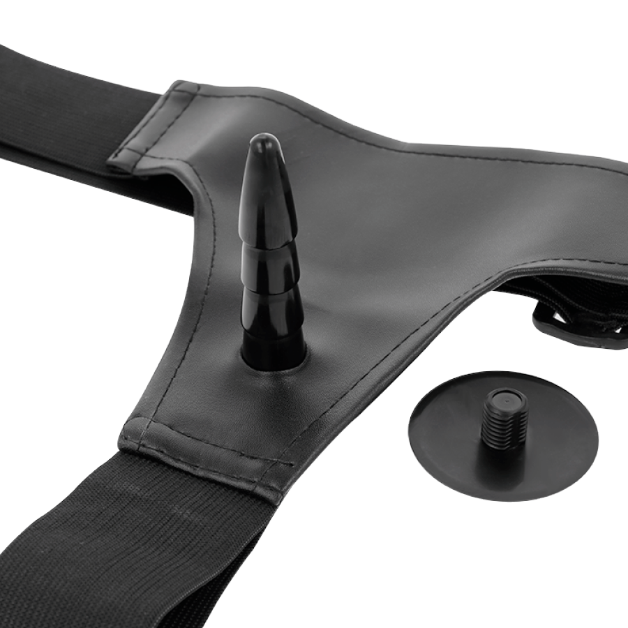 Harness Attraction – Vibrierender Rabbit-Strap-on Vincent, 15 cm, Ø 4 cm