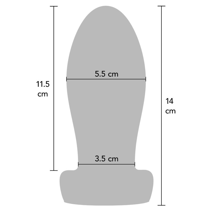 Plug anal dilatador pesado Hidden Desire Extreme, talla M