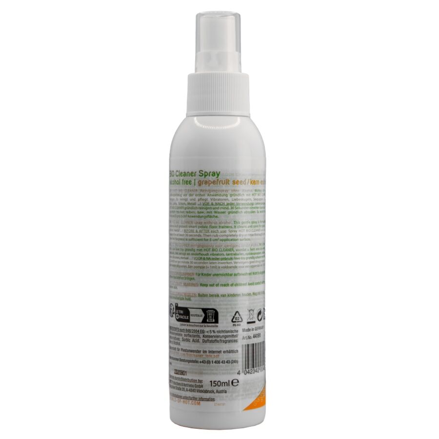 HOT – Detergente spray per sex toy all’estratto di pompelmo, 150 ml