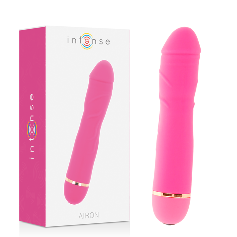 Vibratore Intense Airon rosa in silicone, 20 modalità