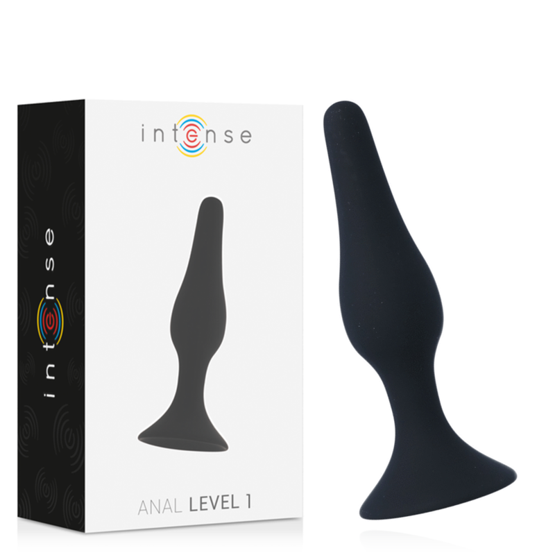 Intense Anal Toys Anal Level – Plug anale curvo, taglie da 1 a 4 – Taglia 1 · 10,5 cm