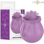 Intense Azalea, estimulador de clítoris en forma de rosa con 10 programas de vibración, morado