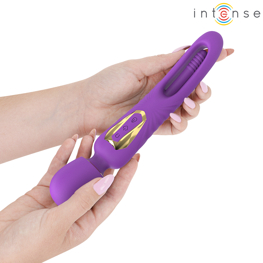 Intense Christy, masajeador vibrador con lengua giratoria