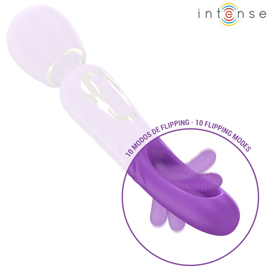 Intense Christy, masajeador vibrador con lengua giratoria
